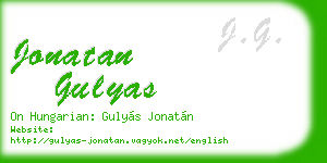 jonatan gulyas business card